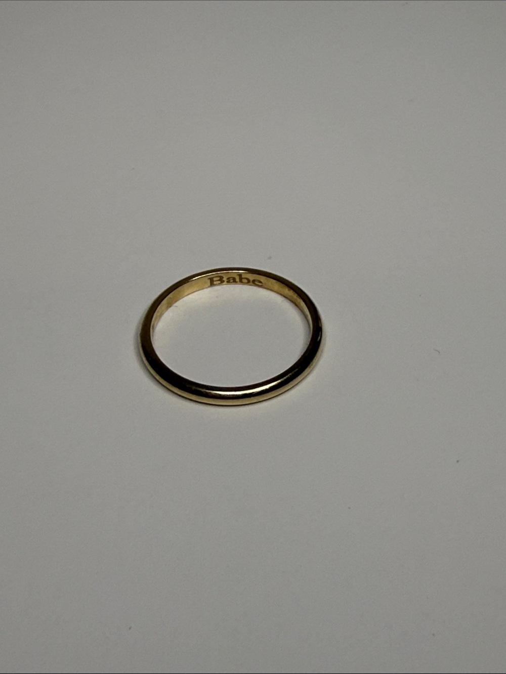 Goldtone Slim Stackable Ring